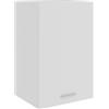 Roanoer Armadietto pensile Lyon, bianco, 39,5 x 31 x 60 cm, in legno, con 2 ripiani e anta, per cucina e dispensa, portata massima 60 kg