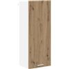 Roanoer Armadietto da cucina moderno in rovere Artisan, 40 x 31 x 100 cm, mobile superiore in legno con anta per cucina e soggiorno, armadietto da parete minimalista, molto spazio