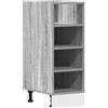 Roanoer Riga - Mobiletto da cucina con vano portaoggetti, in legno Sonoma, 30 x 44,5 x 81,5 cm, senza piano di lavoro