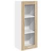 Roanoer Armadietto sospeso in rovere Sonoma, 40 x 31 x 100 cm, moderno mobile da cucina in legno con anta, montaggio a parete, per cucina e sala da pranzo, compatto