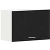 Roanoer Mobile pensile da cucina Lyon, mobile superiore in rovere nero, mobile da cucina moderno in legno, montaggio a parete per riporre oggetti, 60 x 31 x 40 cm