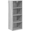 Roanoer Armadietto da cucina sospeso grigio Sonoma, moderno mobile superiore in legno per la cucina, armadietto da parete con molto spazio, 40 x 29,5 x 100 cm, per stoviglie e utensili