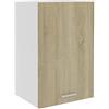 Roanoer Mobile da cucina sospeso Lyon in rovere Sonoma, 39,5 x 31 x 60 cm, armadio da parete in legno, armadio superiore con 2 ripiani e anta per cucina e dispensa, design moderno