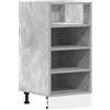 Roanoer Armadietto da cucina Riga, grigio cemento, 40 x 44,5 x 81,5 cm, mobile da cucina in legno, con piedini regolabili per riporre oggetti, senza piano di lavoro
