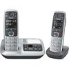 Gigaset Telefoni Gigaset E560A Duo Argento/Grigio