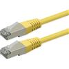 ROLINE Cavo Patch Cat.6 (Class E), Poe, S/FTP (PiMF), Giallo, 0,3 m