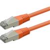 ROLINE Cavo Patch Cat.6 (Class E), Poe, S/FTP (PiMF), Arancione, 0,3 m