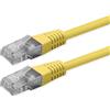ROLINE Cavo Patch Cat.6 (Class E), UTP, Poe, Giallo, 0,5 m