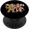 UK British Ivory Coast Cote D'Ivoire Roo Inghilterra Costa d'Avorio Bandiera inglese Costa d'Avorio PopSockets PopGrip Adesivo
