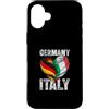 Germany Italy Flag Custodia per iPhone 16 Plus Germania Italia