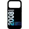 Birth Since August 2008 Retro Vintage Ye Custodia per iPhone 17 Pro Max Agosto 2008 Anno 2008 Retro 2008 Vintage Edizione Limitata