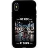 Night Rad Raccoon Co. Custodia per iPhone X/XS We Ride At Dawn Raccoon Triciclo City Rider
