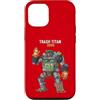 RANDOM ABSURDITY Custodia per iPhone 12/12 Pro Trash Titan 3000 Raccoon Junkyard Robot Pilot Fantastica e divertente opera d'arte