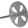 STALEKS PRO Disco base in acciaio per pedicure e 5 dischi grana 180 (Diametro 25 mm) PDSET-25