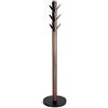 Umbra Flapper Appendiabiti da Terra, 9 Ganci Ribaltabili, Nero/noce | Legno di hevea, compatto salvaspazio, facile da assemblare