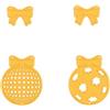 Nellie's Choice, Palline Fustelle, 3.6 x 4.3 cm, per Creare Biglietti, Natale, Scrapbooking, Fai da Te, DIY, Giallo, 20x22 / 36x43mm