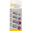 Wilton Decorating Borders Tip Beccucci per Decorazione, Flowers, Set/4 | Beccucci in acciaio inox per sac à poche, #109, #129, #190, #225 per creare fiori su torte, dolci e cupcake