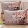 PETTI Artigiani Italiani - Coppia di Federe Cuscino 40x60 cm in Microfibra, Cuscini Arredo Camera da Letto, Divano, Salotto, Set 2 Fodere Copricuscino, Federa Shabby 337, 100% Made in Italy