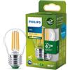 Philips LED Lampadina Sfera a Filamento Classe A Ultra Efficiente a Risparmio Energetico, 40W, E27, Luce Bianca Calda,