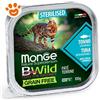 Monge Cat Bwild Grain Free Adult Sterilizzato Patè Tonno - Vaschetta Da 100 Gr - CONFEZIONE RISPARMIO