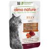 ALMO NATURE 1 x 55 g Almo Nature HFC Jelly Cibo Alimento Umido per Gatti Adulti per la Rimozione dei Boli di Pelo con Filetto di Tonno e Aragosta Gluten Free