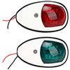 Keenso Luce di Navigazione per Yacht Lampada di Segnalazione per spedizione 10‑30 V LED Lampada di Navigazione Luce di Ancoraggio per Barche Rosso Verde(Bianca)