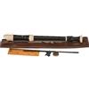 Aulos C-soprano Flauto dolce Symphony 503B - marrone scuro/color avorio - diteggiatura barocca, con doppi fori - con custodia, scovolino ecc. - poggiadito rimovibile - 3 pezzi
