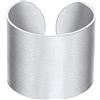 Richsteel Anello Aperto Punk Hhiphop Anello Personlaizzato Testo Incisione Larghezza 5/10/17 MM Superficie Opaca/Liscio Anello Set Uomo Sovrapponibile Regalo per Lui Ragagzzo Compleanno
