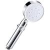 Vinabo Soffione Doccia, Doccino Manuale a Risparmio D'acqua, ad Alta Pressione, Universale, Regolabile, 5 Funzioni Testa a Mano, con Ugello in Silicone Autopulente