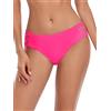Ocean Blues Slip Bikini Donna in Rosa Shocking, Taglia M - Vita Media con Tagli Laterali