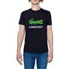 Hopestly Lowcost Maglietta da Uomo a Maniche Corte Casual Leggera Girocollo Nero Men's Tshirt Black Crew Neck