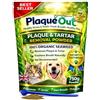 PLAQUE OUT Bustina per rimuovere la placca tartara, 100% naturale e biologico, per la cura dei denti e delle gengive per cani e gatti (750 g)