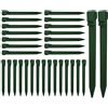 JRSHIRLEYLTD 22 paletti in plastica, 24 cm, picchetti, picchetti, picchetti per campeggio, tavole esterne e terrazze e prati da giardino, pali di copertura, pali di supporto per irrigazione (verde)
