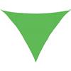 Roanoer Tenda parasole triangolare, 3,5 x 3,5 x 4,9 m, in HDPE, permeabile al vento, protezione solare 160 g/m², con fissaggi in acciaio inox, per giardino, terrazza e balcone, colore verde chiaro