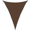 Roanoer Tenda parasole triangolare, 5 x 6 x 6 m, in polietilene ad alta densità (HDPE), adatta per giardino, terrazza, balcone, campeggio, tenda parasole, resistente agli strappi, robusta, con corde e