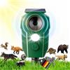 MEKEET Dissuasore per gatti a ultrasuoni, a energia solare, a ultrasuoni, con luce flash e PIR, impermeabile IP65, per gatti, martore e uccelli, per giardino, terrazza, aiuole