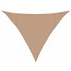 Roanoer Tenda parasole triangolare 4 x 4 x 5,8 m, in polietilene ad alta densità (HDPE), 160 g/m², traspirante, per giardino, terrazza, balcone e campeggio, tenda parasole triangolare, con corde di