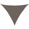 Roanoer Tenda parasole triangolare, 4 x 4 x 5,8 m, antracite, robusta tela ombreggiante in HDPE 160 g/m², per giardino, terrazza e campeggio, tenda antivento, con occhielli in acciaio inox e corde