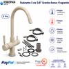 Rubinetto Miscelatore Cucina 5 Vie 3/8 Granito Avena -Fragranite per Depuratore