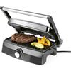 GOURMETmaxx Griglia a contatto con rivestimento antiaderente, 1000 Watt, regolazione continua, manico Cool-Touch