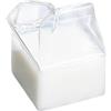 Nikou Cartone di Vetro di Latte, Contenitore di Cartone Trasparente Per Caffè, Latte, Acqua, Tazza, Versatore, Tazza di Cartone