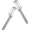 RUNROTOO 2 pelapatate 3 in 1, pelapatate in Acciaio Inossidabile con apribottiglie Integrato, Strumento Manuale per pelare e affettare Frutta, Zucca, Cipolla e per la Preparazione dei pasti.