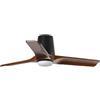 FARO BARCELONA 338371S - HEYWOOD TUB LED S Ventilatore nero/noce 10 W SWT
