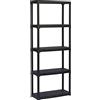 Art Plast T70/5 Scaffale in Plastica, Cinque Ripiani, Nero