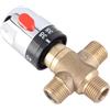 Milltrip Valvola di Miscelazione Termostatica, Ottone Miscelatore Doccia 1/2 per Doccia/Bagno/ (38°C-42°C)