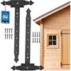 KOTARBAU® Set di 2 ganci a croce, 400 mm, chiusura a T, rivestimento in polvere