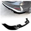 KUBYMOTO Bodykit diffusore paraurti posteriore per auto per Audi Q3 F3 Sportback 2019-2025 effetto fibra di carbonio nero lucido