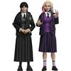 NECA Wednesday Action Figures 2-Pack Wednesday Addams Nevermore Uniform and Enid NECA