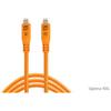 Tether Tools TetherPro Optima cavo 10G USB-C dritto 3m arancione ad alta visibilità