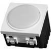 ETTROIT Lampada di Emergenza da Incasso LED 2 Moduli 220V 6000K con Batteria e Tasto ON/OFF Compatibile BTicino Living â€" SKU LB4201